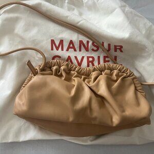 Mansur Gavriel Oversized Cloud Clutch - Sand